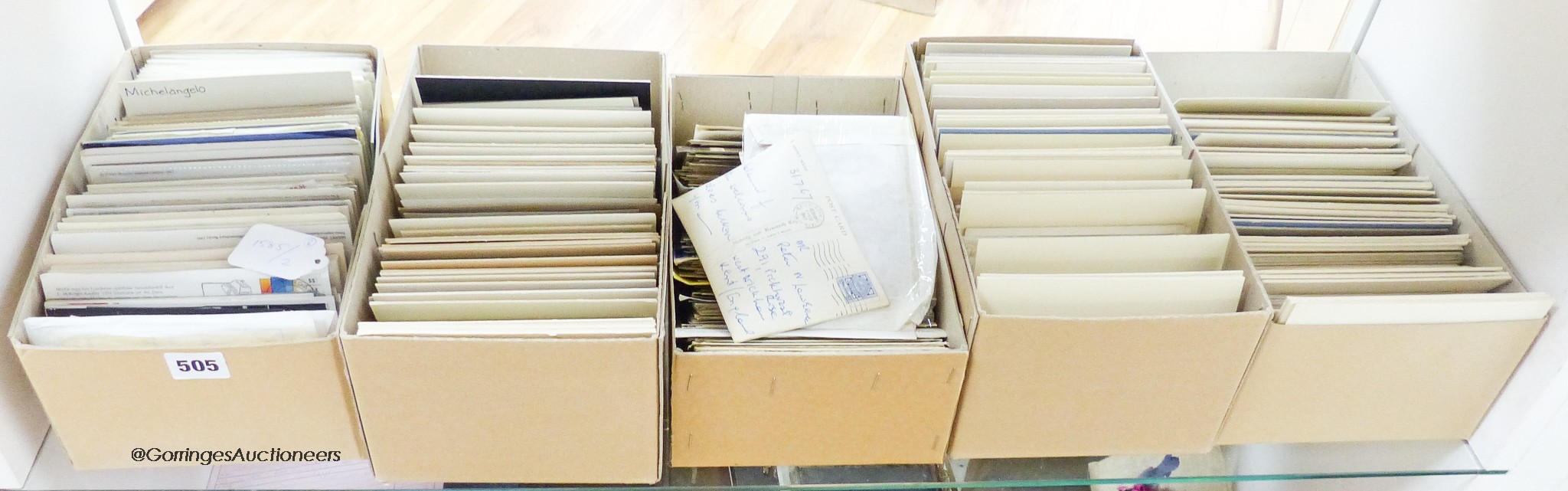 A collection of postcards